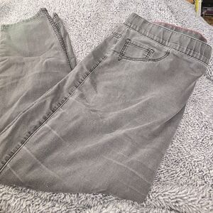 Lane Bryant Black Pants with Red Stitching